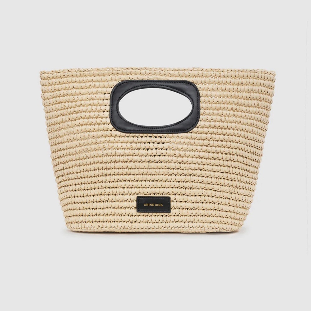 Anine Bing Mogeh Raffia Tote